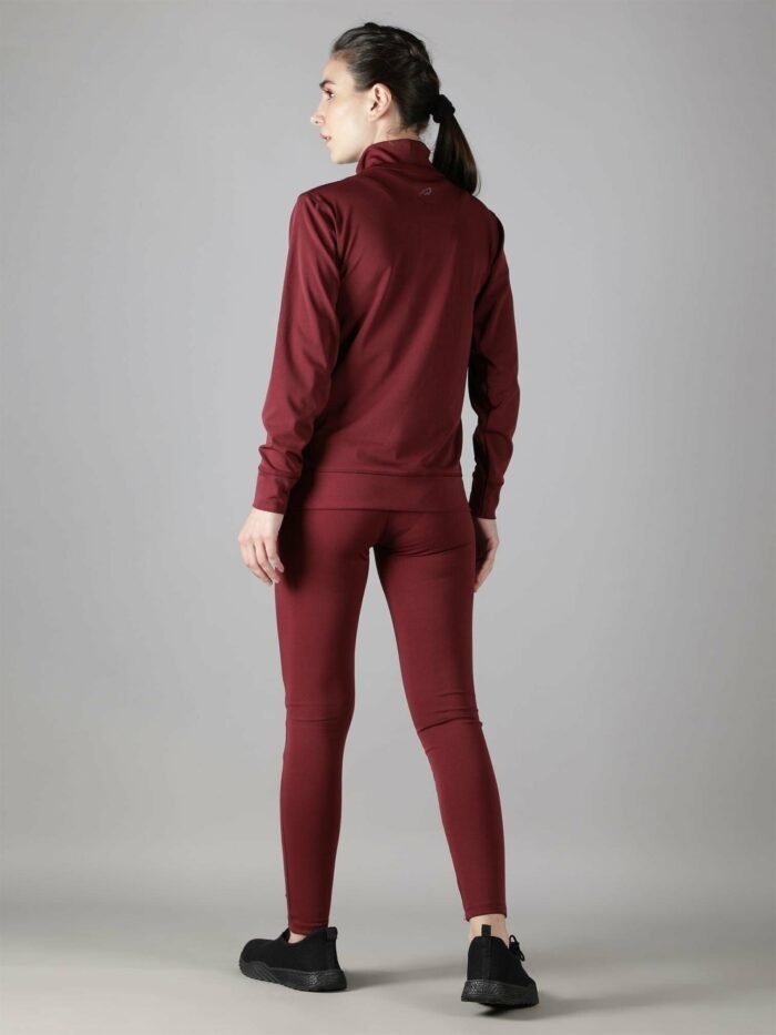 Waylene Elegant Wine Tracksuit for Women, Shop Online, Buy Online - Perfect for Casual Wear - Image 3