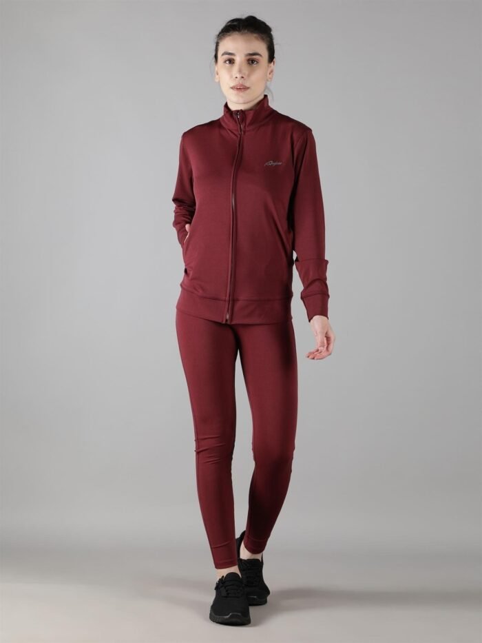 Waylene Elegant Wine Tracksuit for Women, Shop Online, Buy Online - Perfect for Casual Wear - Image 6