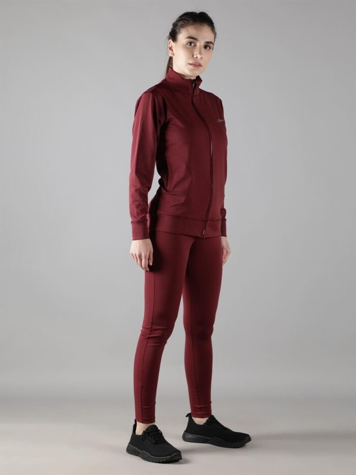 Waylene Elegant Wine Tracksuit for Women, Shop Online, Buy Online - Perfect for Casual Wear - Image 5