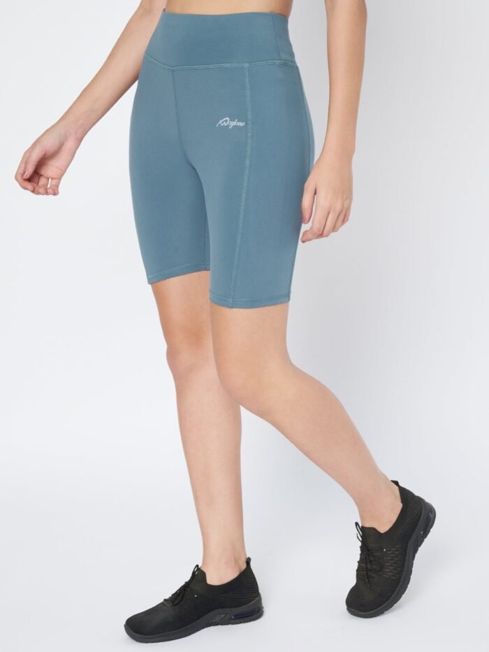 Waylene Premium Light Blue High-Waist Cycling Shorts for Women - Ideal for Gym & Outdoor Fitness Activities - Shop Online - Image 5