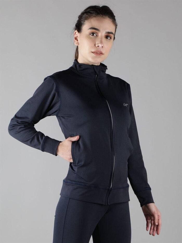 Waylene Navy Blue Sweatshirt for Women, Casual Wear, Shop Online, Buy Online - Image 3