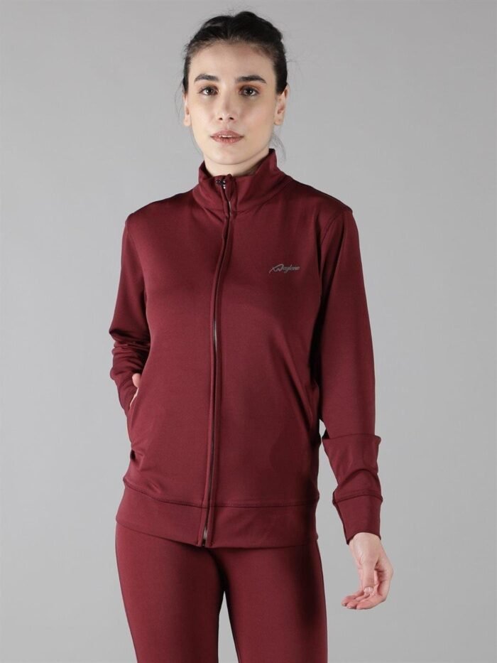 Waylene Wine Color Sweatshirt for Women, Perfect for Casual and Active Wear, Shop Online, Buy Online - Image 5