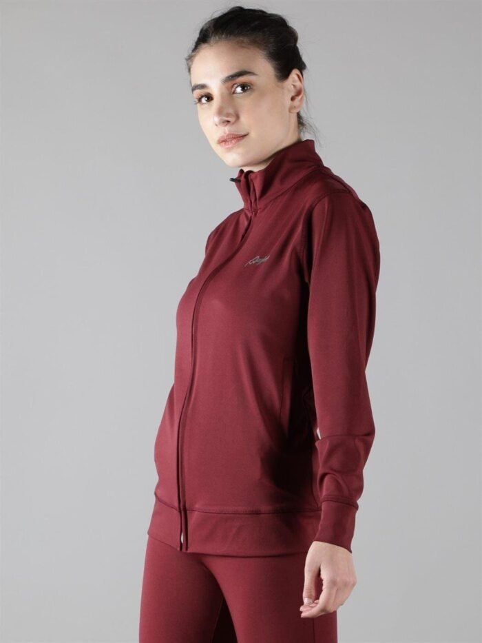 Waylene Wine Color Sweatshirt for Women, Perfect for Casual and Active Wear, Shop Online, Buy Online - Image 4