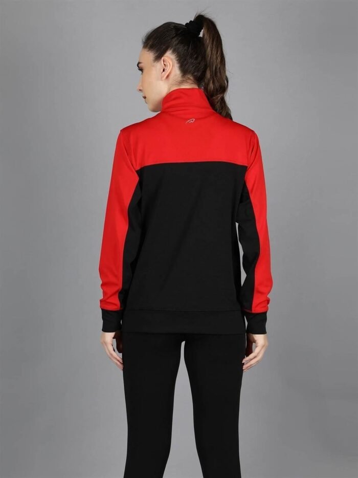 Waylene Red and Black Color Sweatshirt for Women, Ideal for Casual Wear, Shop Online, Buy Online - Image 4