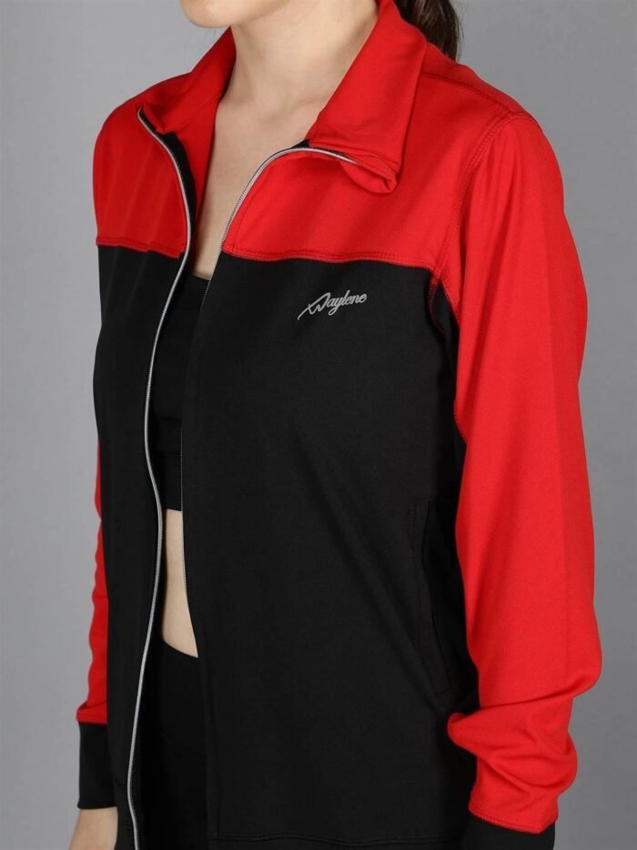 Waylene Red and Black Color Sweatshirt for Women, Ideal for Casual Wear, Shop Online, Buy Online - Image 6
