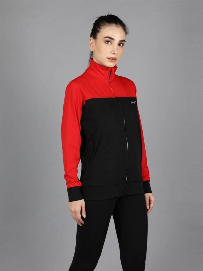 Waylene Red and Black Color Sweatshirt for Women, Ideal for Casual Wear, Shop Online, Buy Online - Image 3