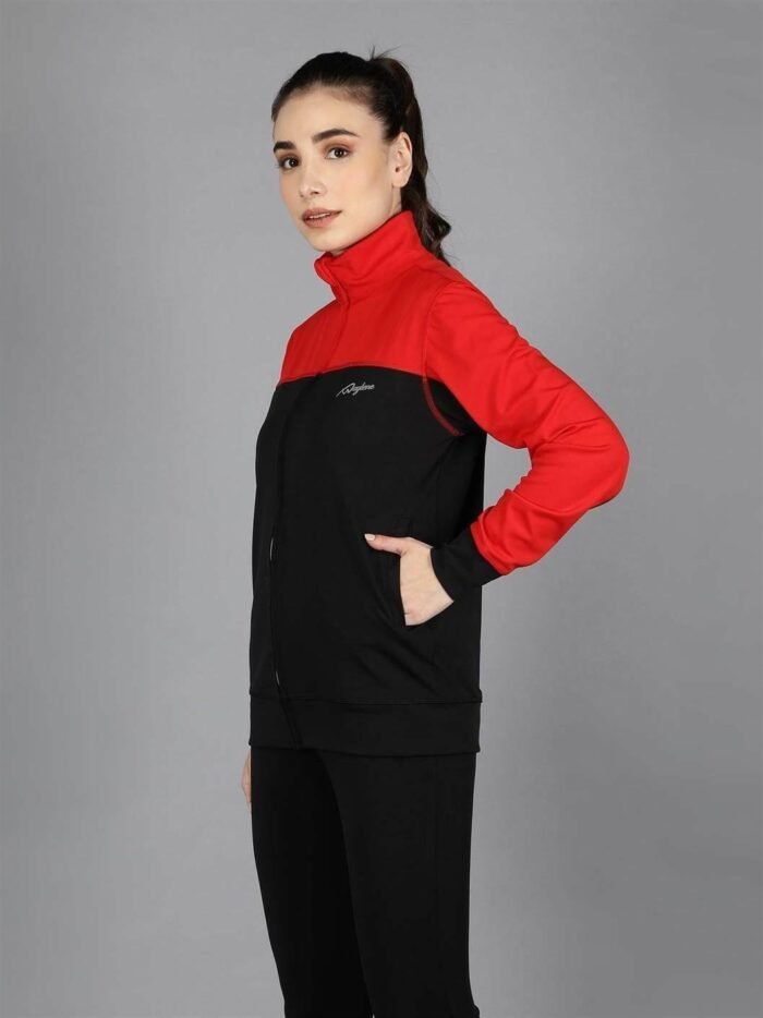 Waylene Red and Black Color Sweatshirt for Women, Ideal for Casual Wear, Shop Online, Buy Online - Image 2