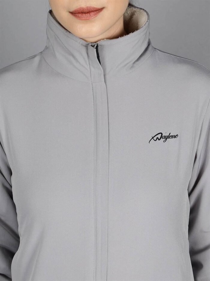 Waylene Women's Grey Waterproof Jacket, Casual Western Wear for Women, Shop Online, Buy Online - Image 5