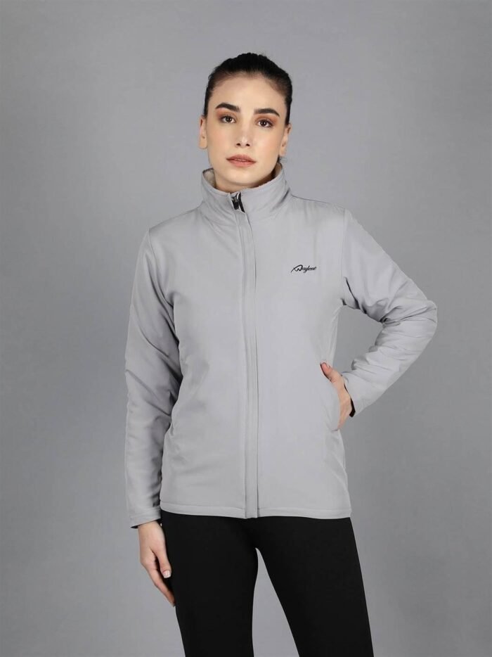 Waylene Women's Grey Waterproof Jacket, Casual Western Wear for Women, Shop Online, Buy Online