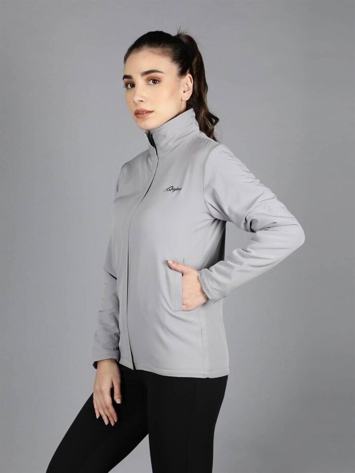 Waylene Women's Grey Waterproof Jacket, Casual Western Wear for Women, Shop Online, Buy Online - Image 4