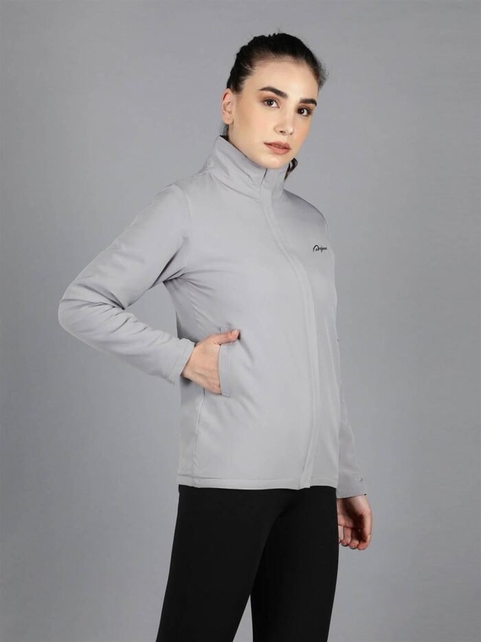 Waylene Women's Grey Waterproof Jacket, Casual Western Wear for Women, Shop Online, Buy Online - Image 3
