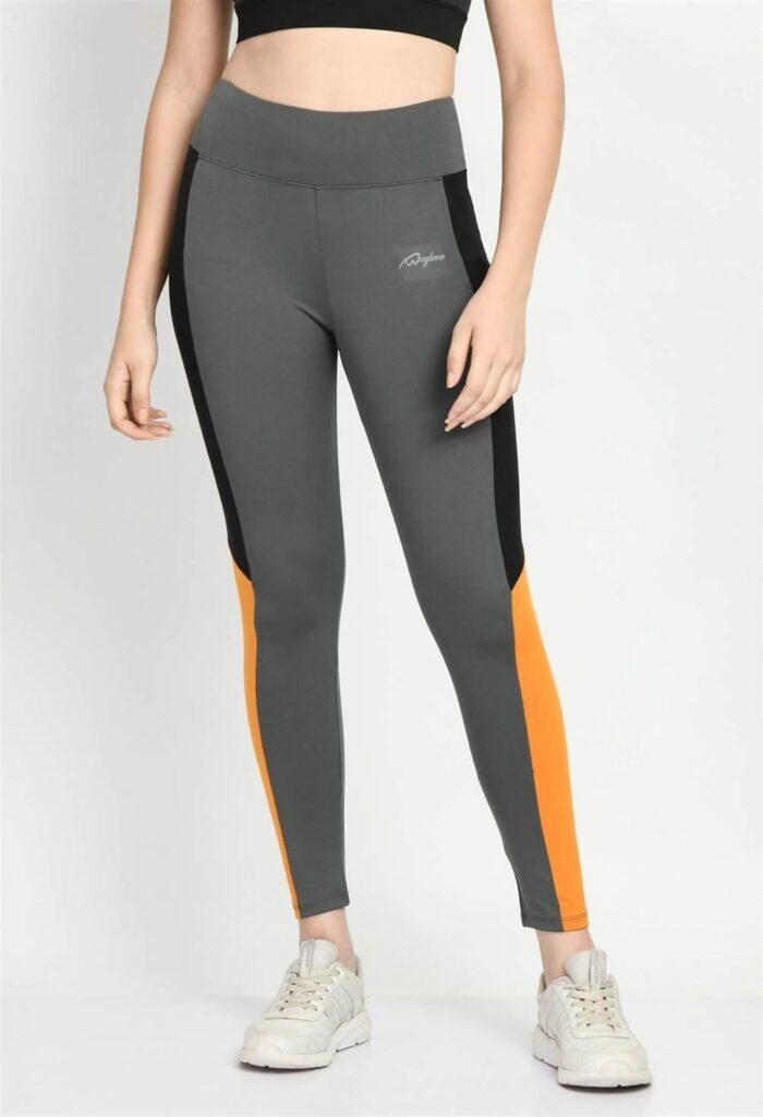 Waylene Color Block Grey Tights for Women, Sports Wear, Shop Online, Buy Online - Image 7
