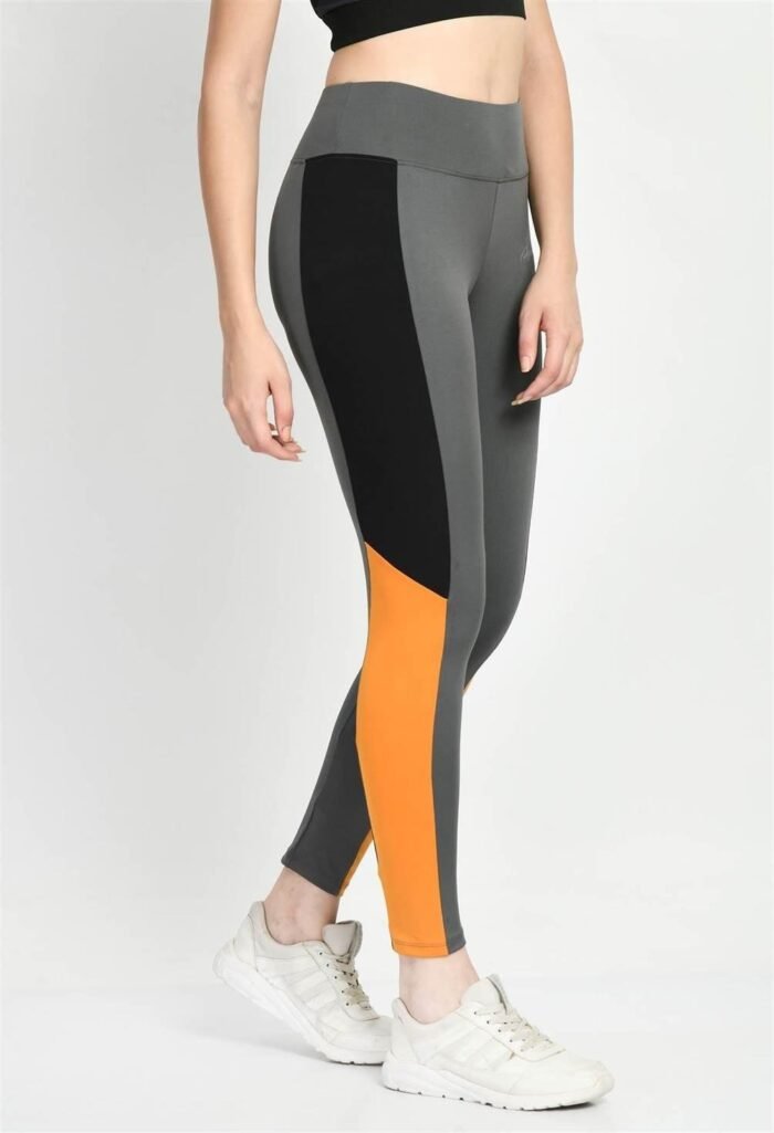 Waylene Color Block Grey Tights for Women, Sports Wear, Shop Online, Buy Online - Image 3