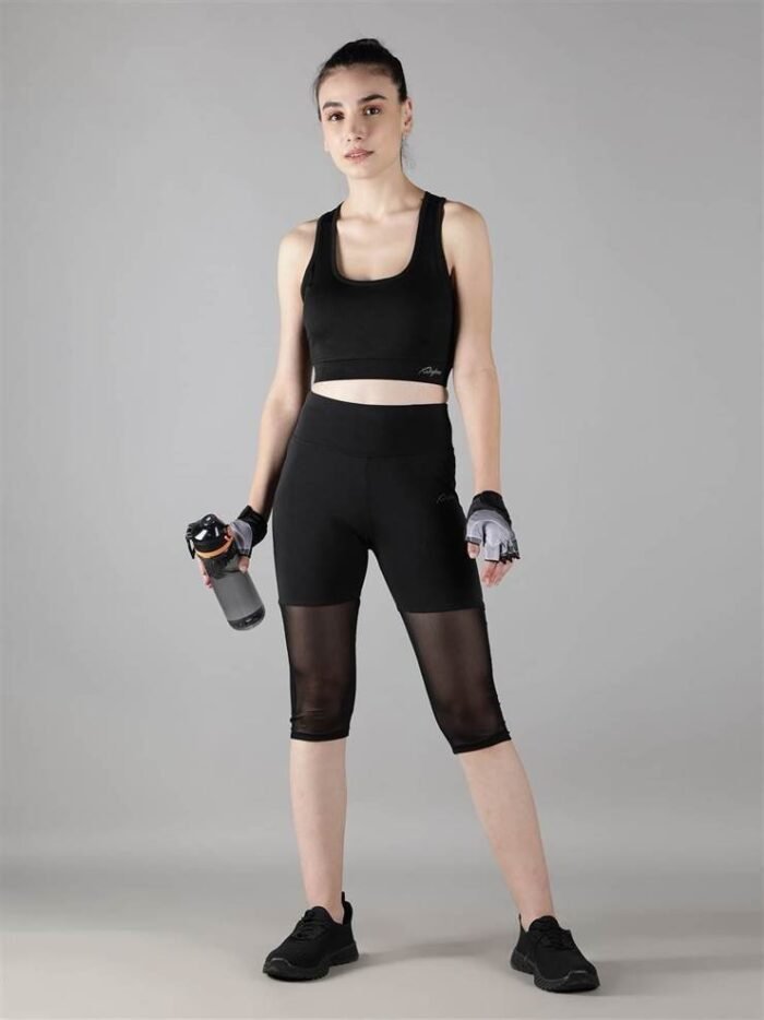 Waylene Women's Black Track Suit with Stylish Capri Tights for Women, Shop Online, Buy Online