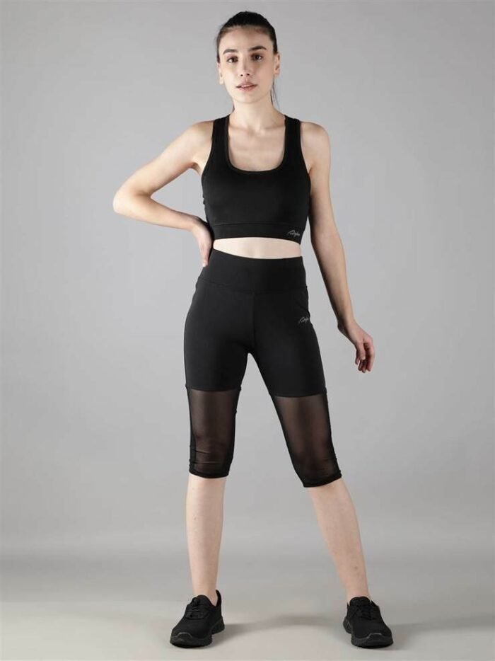 Waylene Women's Black Track Suit with Stylish Capri Tights for Women, Shop Online, Buy Online - Image 2