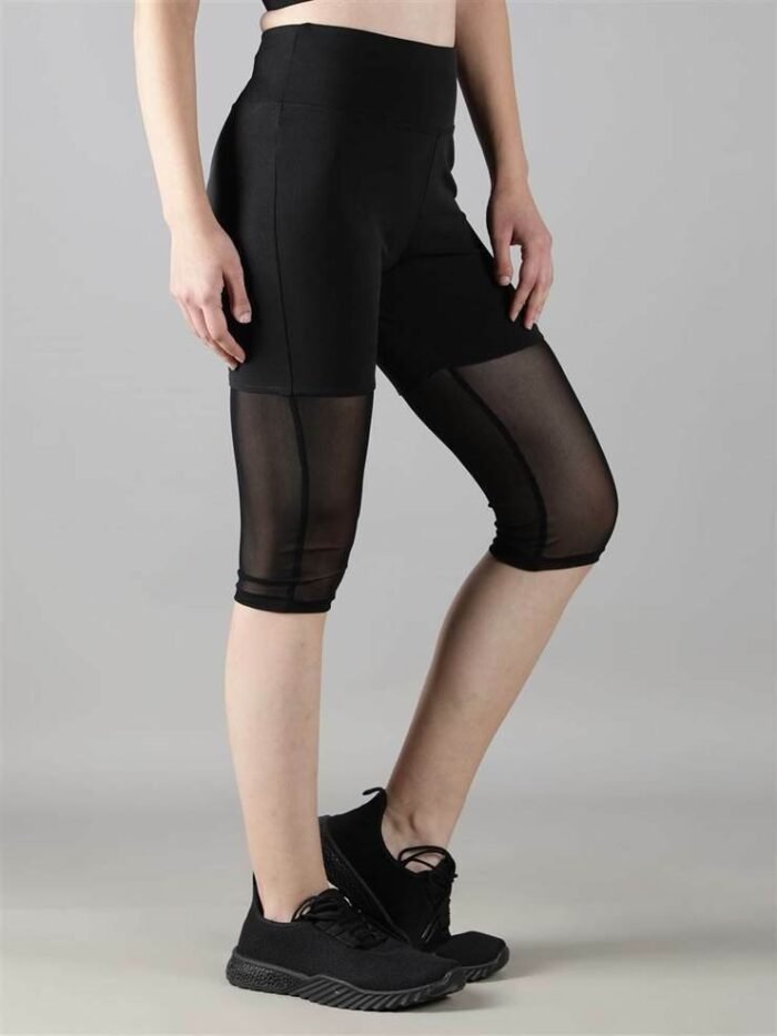 Waylene Women's Black Track Suit with Stylish Capri Tights for Women, Shop Online, Buy Online - Image 4