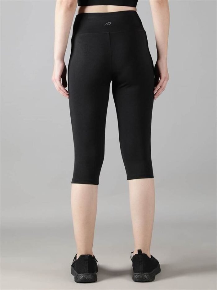Waylene Black Tracksuit with Capri Tights for Women, Shop Online, Buy Online - Ideal for Sports and Casual Wear - Image 4