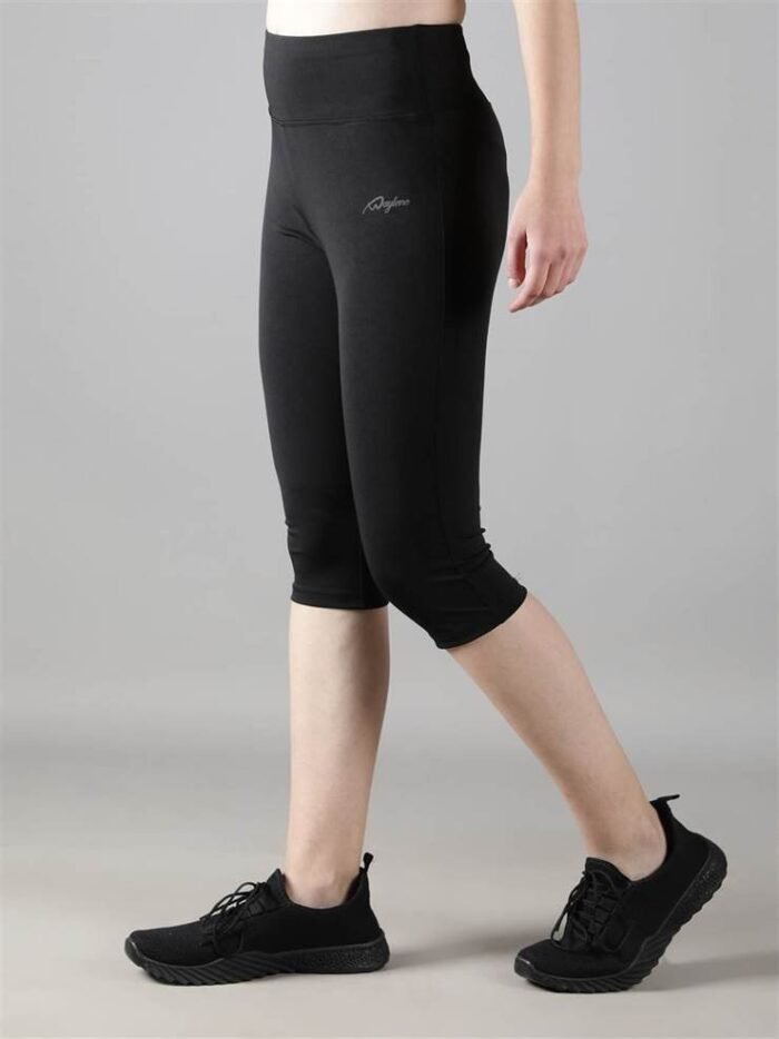 Waylene Black Tracksuit with Capri Tights for Women, Shop Online, Buy Online - Ideal for Sports and Casual Wear - Image 6