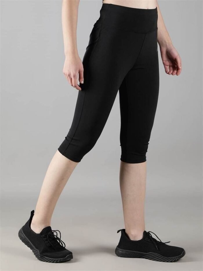 Waylene Black Tracksuit with Capri Tights for Women, Shop Online, Buy Online - Ideal for Sports and Casual Wear - Image 5