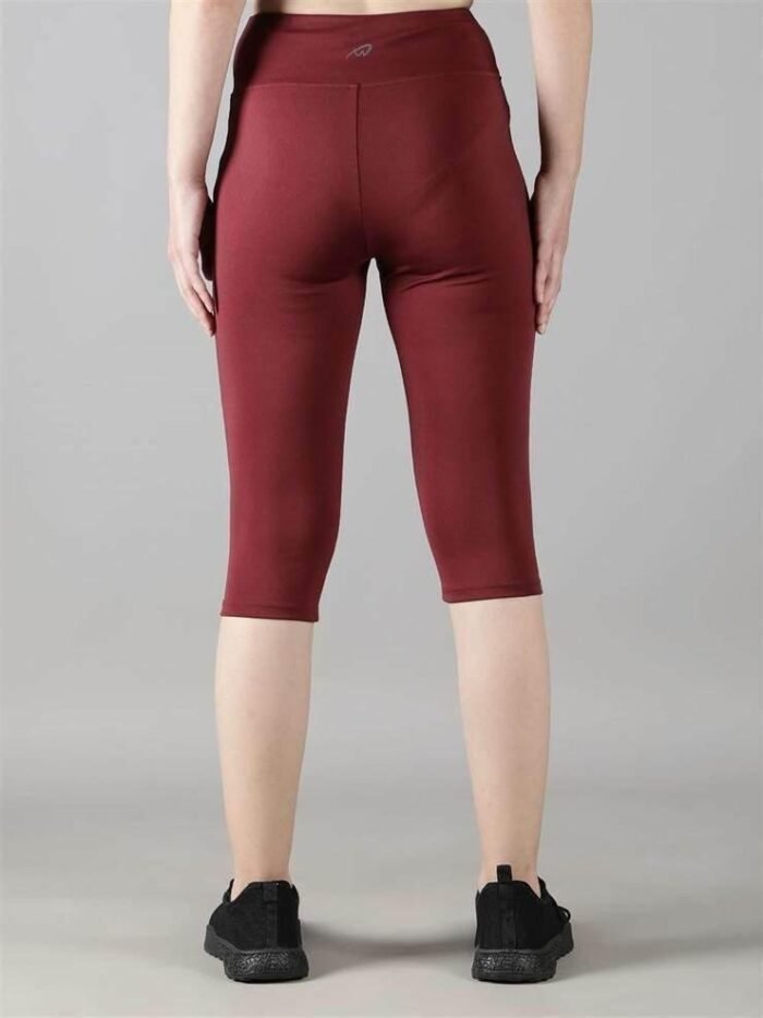 Waylene Wine Capri Tights for Women, Perfect for Active Lifestyles - Shop Online, Buy Online - Image 5