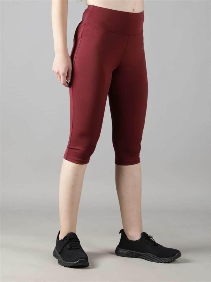 Waylene Wine Capri Tights for Women, Perfect for Active Lifestyles - Shop Online, Buy Online - Image 2
