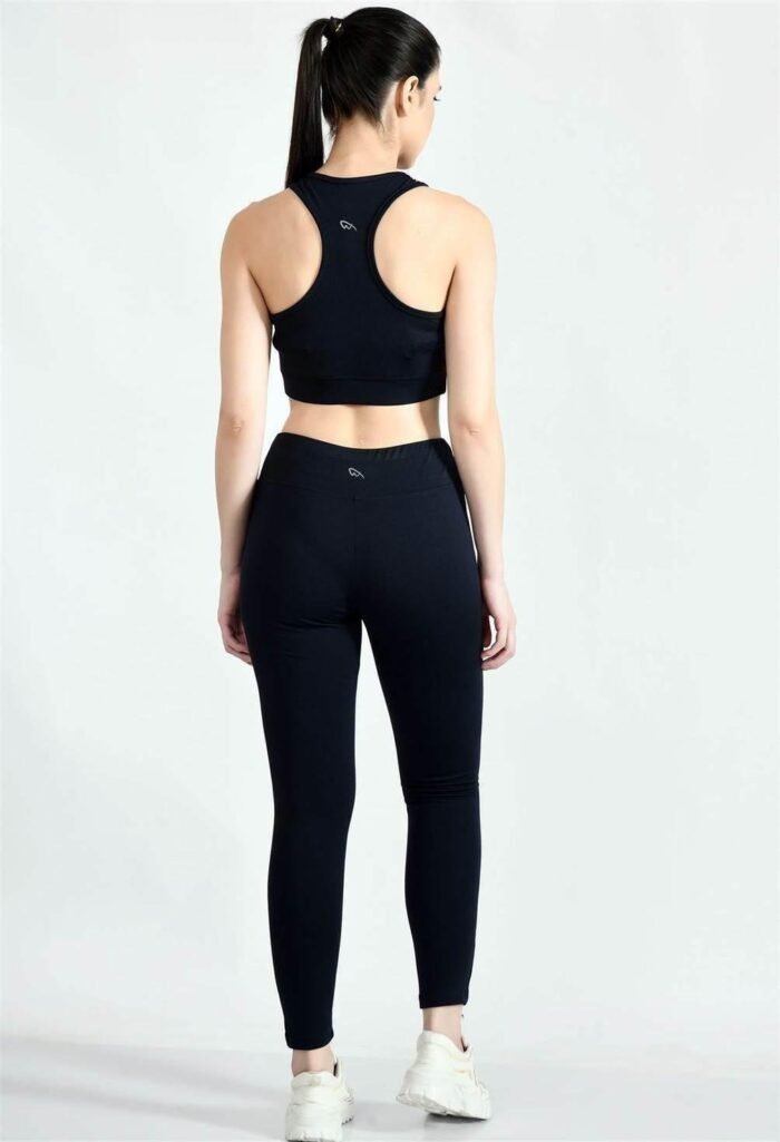 Waylene Ladies Gym & Yoga Wear Leggings - Black | High-Waisted Sports Tights | Dry-Fit & Slim-Fit | Shop Online - Image 2