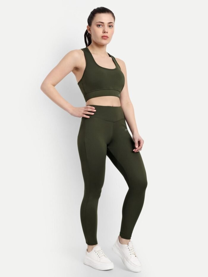 Waylene Olive Green Track Suit for Women, Premium Western Wear, Shop Online, Buy Online - Image 2