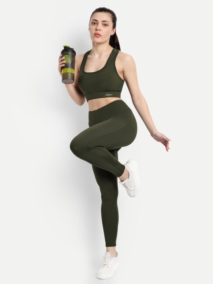 Waylene Olive Green Track Suit for Women, Premium Western Wear, Shop Online, Buy Online - Image 4