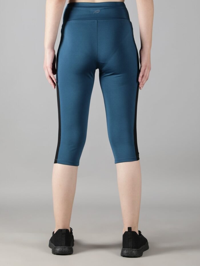 Waylene Teal Blue Track Suit Capri and Sports Bra Set for Women, Comfortable Gym Wear, Shop Online, Buy Online - Image 6