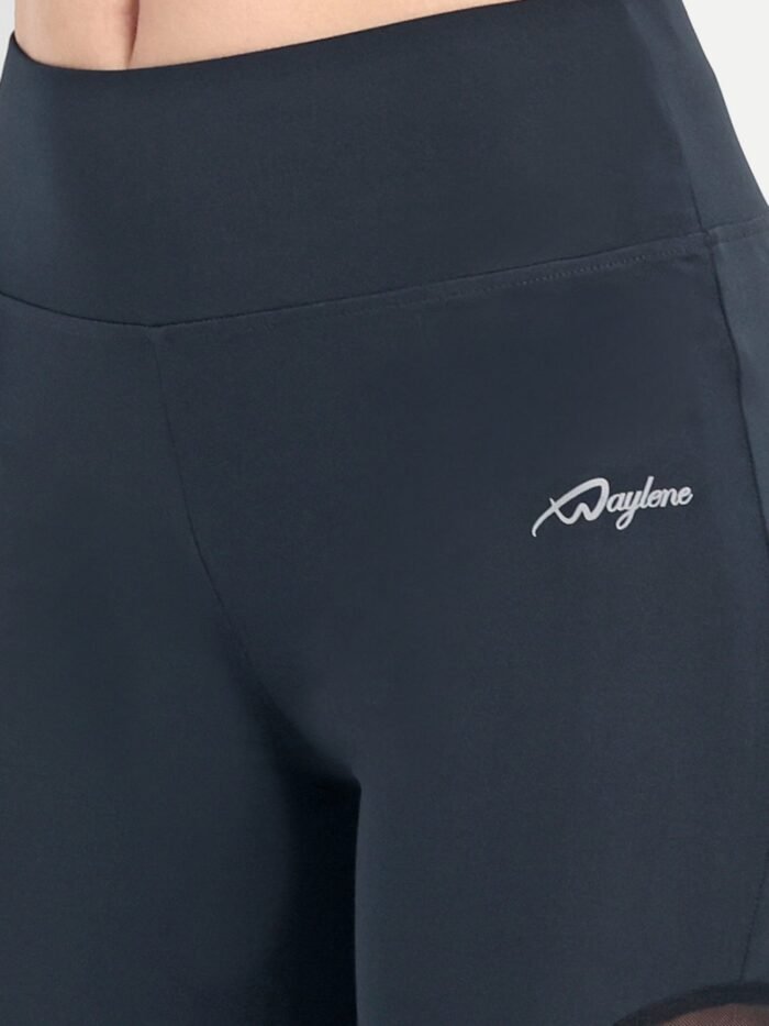 Waylene Navy Blue Women's Track Suit & Capri Tights for Yoga and Fitness - Shop Online for Premium Activewear for Women - Image 6