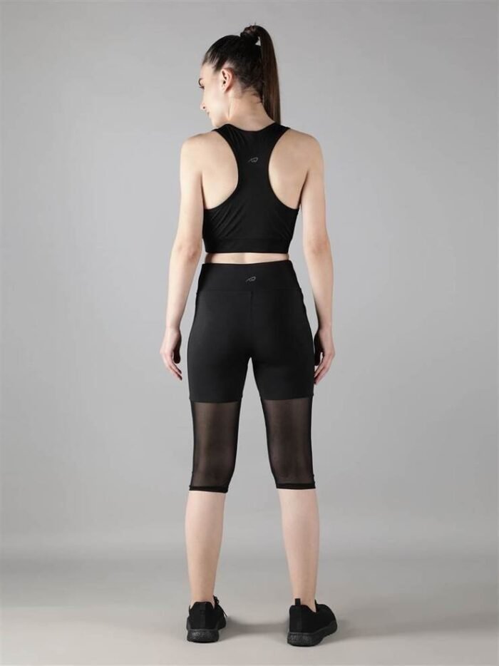 Waylene Women's Black Track Suit with Stylish Capri Tights for Women, Shop Online, Buy Online - Image 3