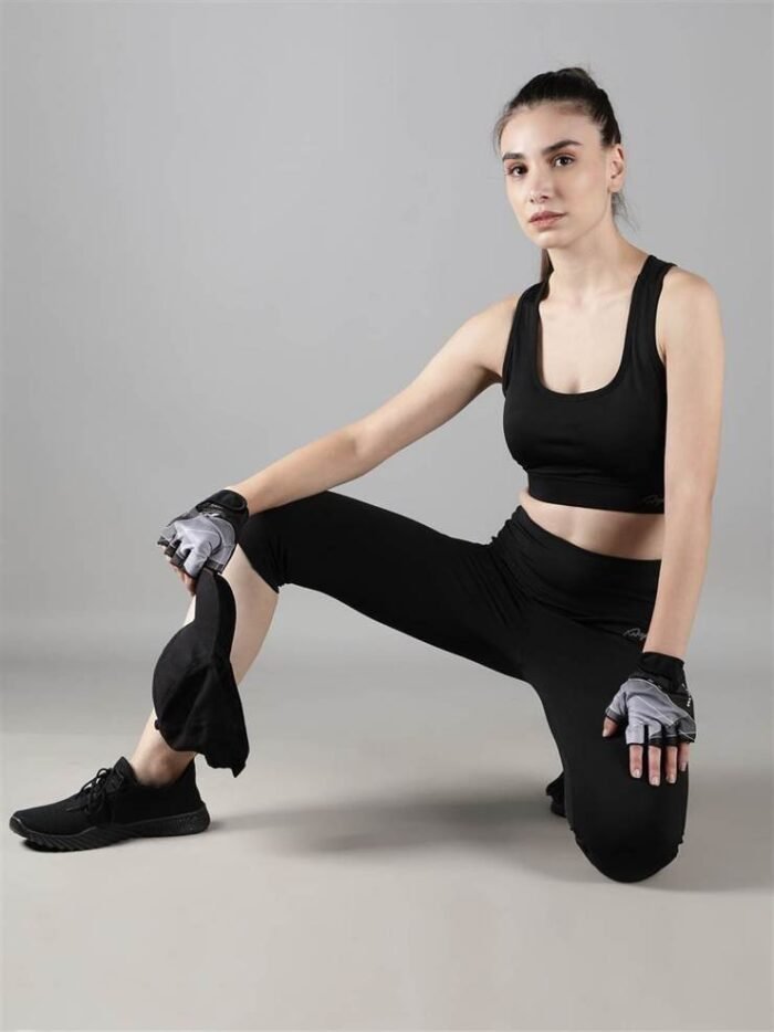 Waylene Black Tracksuit with Capri Tights for Women, Shop Online, Buy Online - Ideal for Sports and Casual Wear