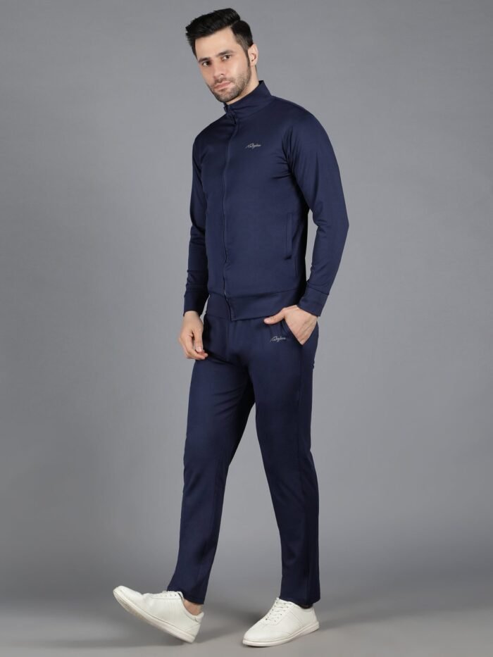 Waylene Slimfit Training Sweatshirt and Trackpant Set in Navy Blue for Men, Perfect for Gym & Casual Wear, Shop Online, Buy Online - Image 3