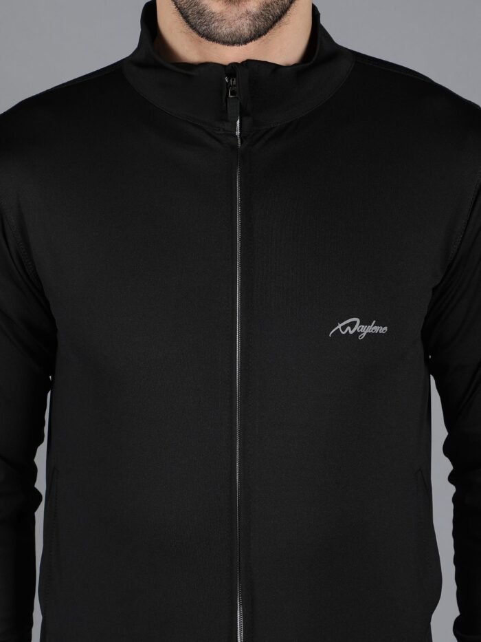 Waylene Slimfit Black Training Sweatshirt and Trackpant Set for Men, Shop Online, Buy Online - Image 5