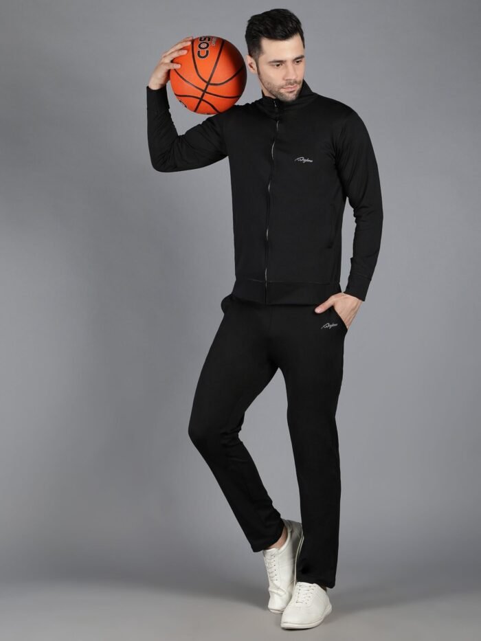 Waylene Slimfit Black Training Sweatshirt and Trackpant Set for Men, Shop Online, Buy Online