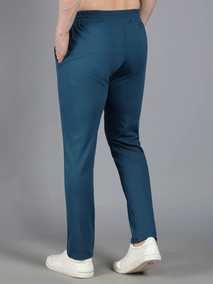 Waylene Teal Blue Solid Trackpant for Women, Premium Western Wear, Shop Online, Buy Online - Image 4