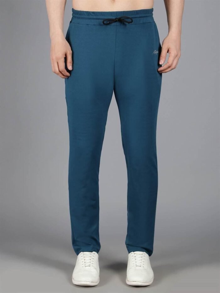 Waylene Teal Blue Solid Trackpant for Women, Premium Western Wear, Shop Online, Buy Online