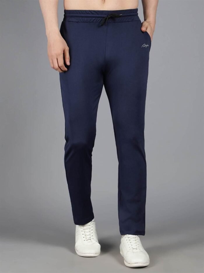 Waylene Navy Blue Solid Trackpant for Women, Perfect for Casual Wear, Shop Online, Buy Online