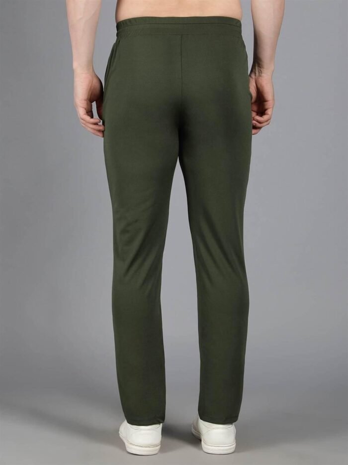 Waylene Olive Green Solid Trackpant for Women, Casual Western Wear, Shop Online, Buy Online - Image 4