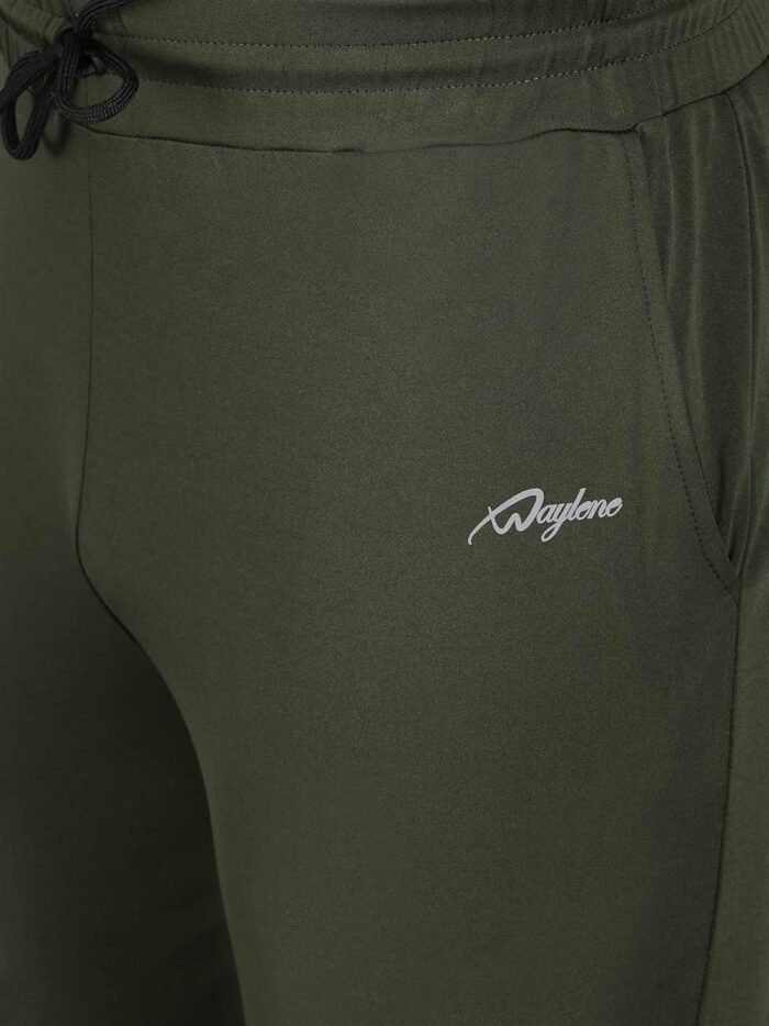Waylene Olive Green Solid Trackpant for Women, Casual Western Wear, Shop Online, Buy Online - Image 7