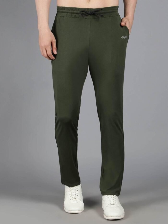 Waylene Olive Green Solid Trackpant for Women, Casual Western Wear, Shop Online, Buy Online