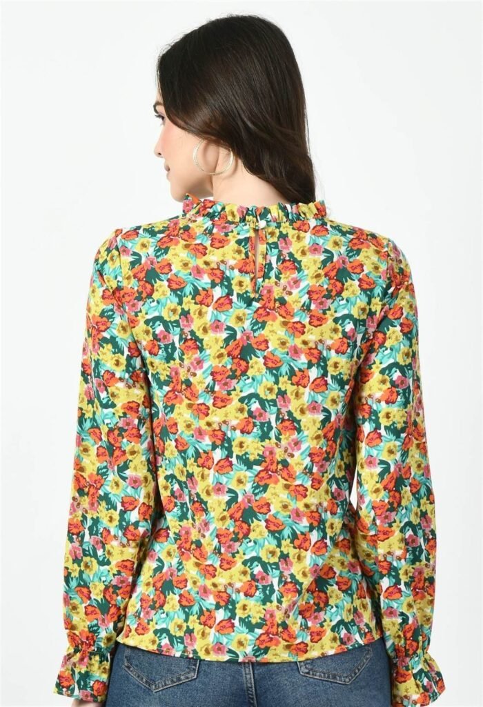 Waylene Multicolored Floral Western Top for Women, Comfortable Casual Wear, Shop Online, Buy Online - Image 5
