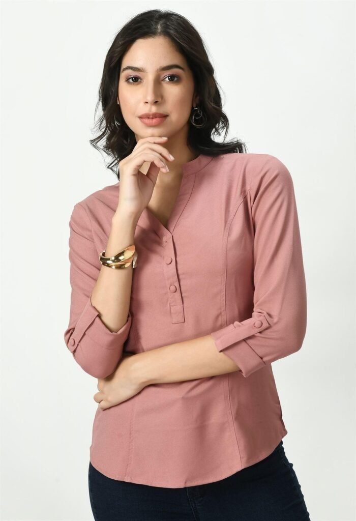 Waylene Women's Pink Top for Casual Western Wear, Shop Online, Buy Online for Women